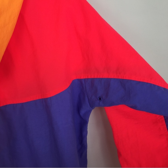 Nike Vintage 80’s Pullover Quarter Zip Windbreaker Jacket Neon Pink - Picture 7 of 10